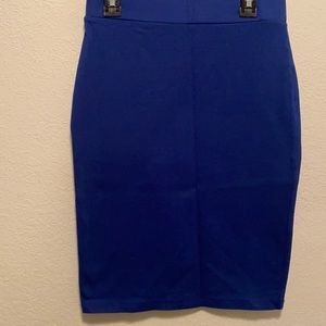 Navy knee length Forever 21 Skirt